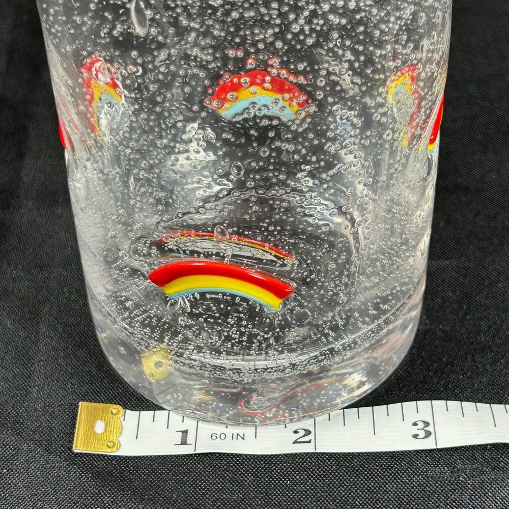 Anthropologie Dupe RAINBOW Icon Juice Glass High Ball Cups Viral VHTF